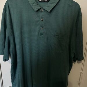 Travis Mathew Teal Polo Shirt for Men